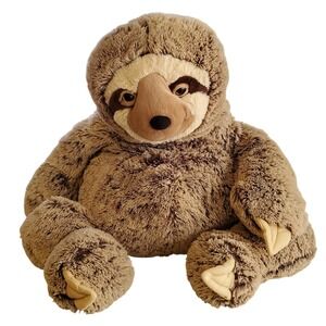 HugFun XL Jungle Sloth Plush Stuffed Animal Brown Tan 21 Inch 245840